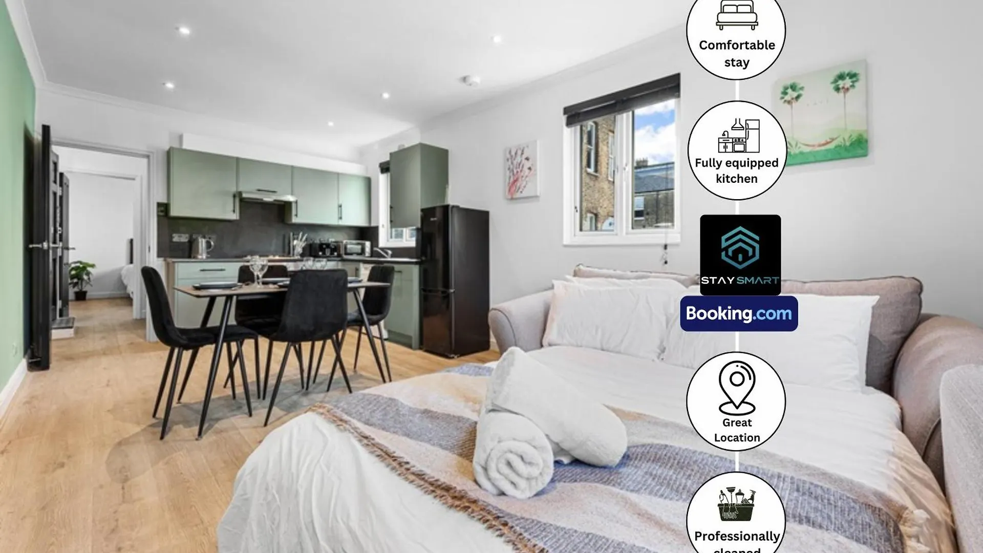 Modern, Central & Comfy Apt By Stay Smart Short Lets & Serviced Accommodation Deptford With Free Wifi London Apartment